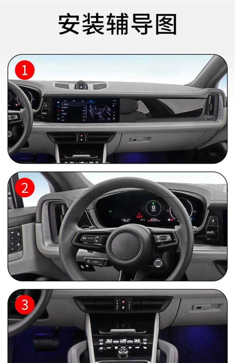 Suitable for 18-25 Porsche Cayenne Car Interior Gear Screen Dashboard Transparent Tpu Protective Film Modification