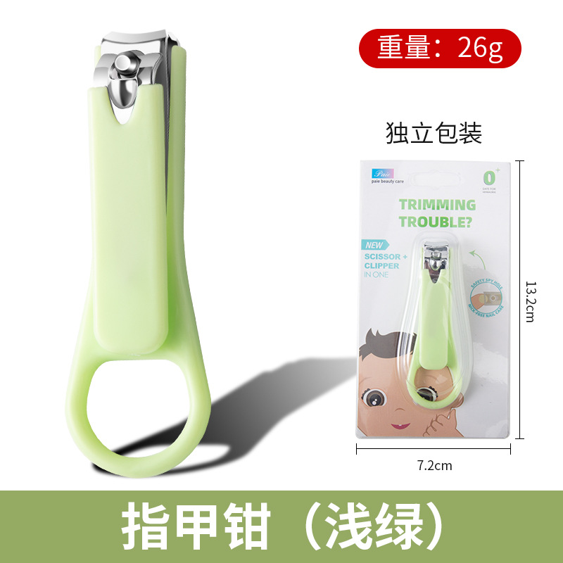 Light green nail clipper-card set