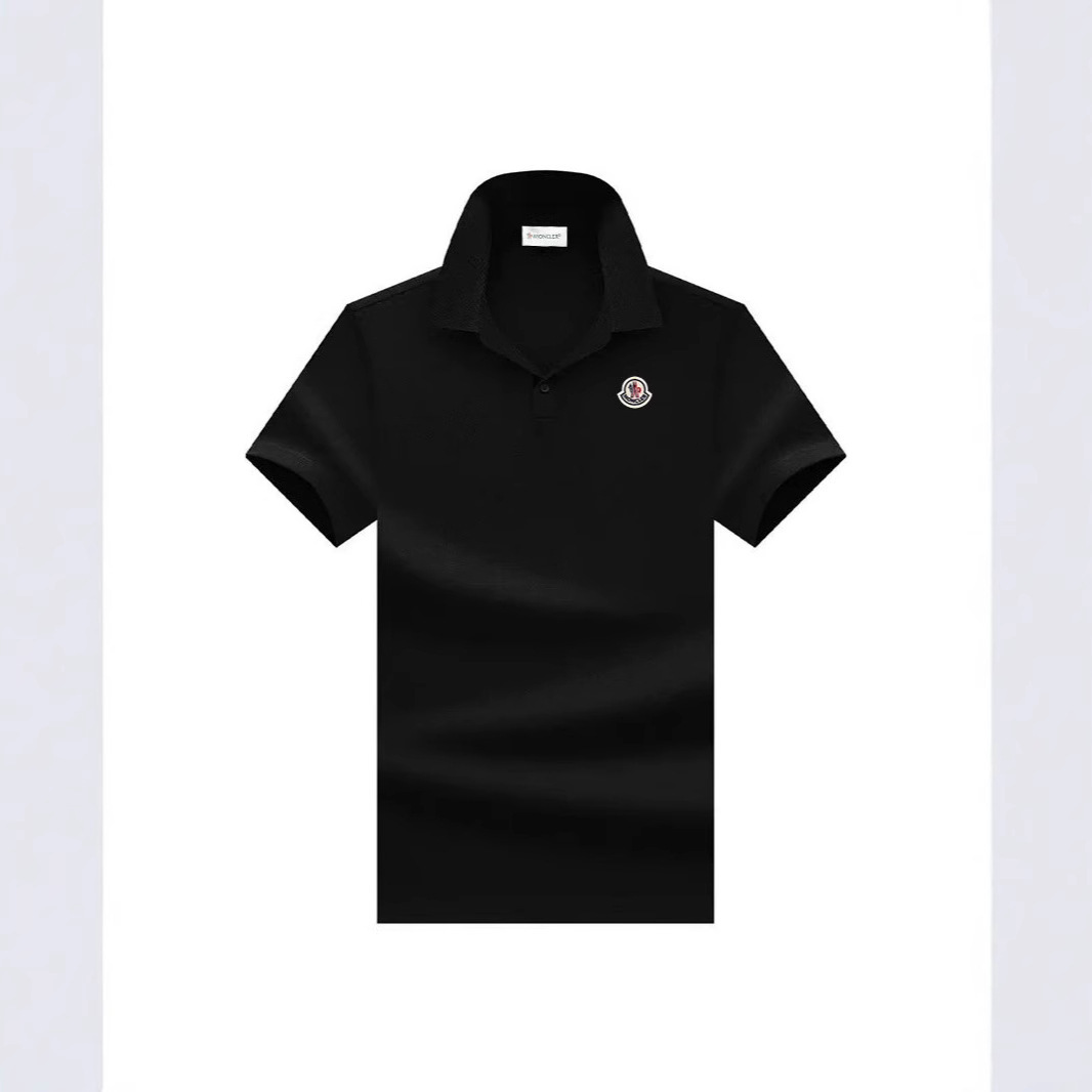 Mengjia Summer New Hot-Selling Men's Polo Shirt Short-Sleeved Trendy Brand Five-Point Shorts Loose Round Neck T-Shirt Tops for Men