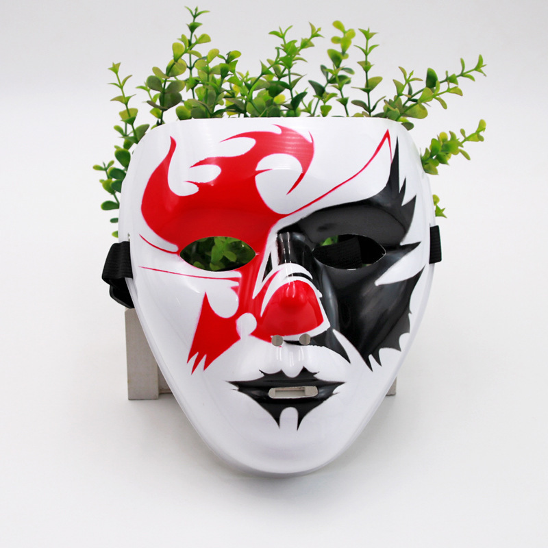 Máscara pintada de hip-hop, hombre y mujer, cara completa, hip-hop, bailarín enmascarado, baile de fantasmas, venganza, vestido de baile callejero