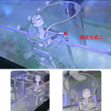 碧水风和 Аквариум, анти-рыбный корм, дрейфующий акриловый круг для кормления, акриловый стол для кормления двойного назначения, круг для кормления аквариума