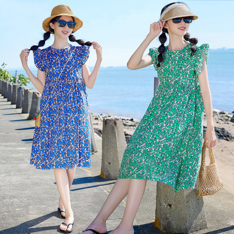 Diseño original vestido de las niñas de Corea del Sur ropa los niños verano nuevo 2024 niños verano poco vuelo princesa vestido