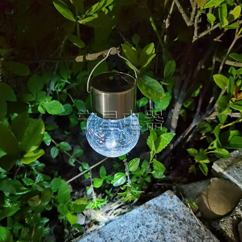 Lámpara de bola de crack solar lámpara de bola de cristal hogar lámpara de jardín impermeable al aire libre lámpara de paisaje Villa jardín Lámpara decorativa