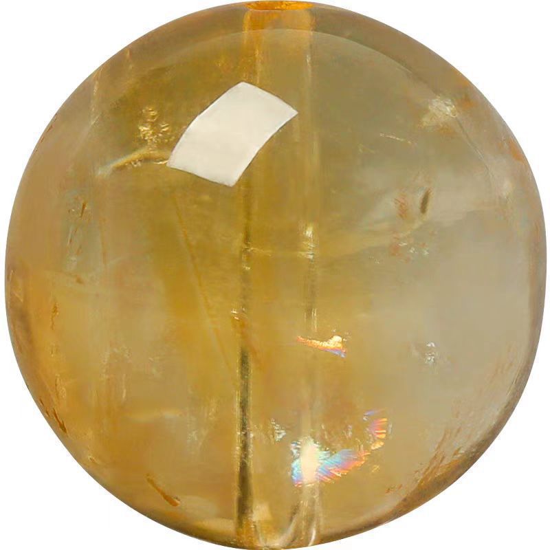 天然黄金アサイストレ黄水晶散珠手串ブレスレット単珠男女アクセサリーdiy部品