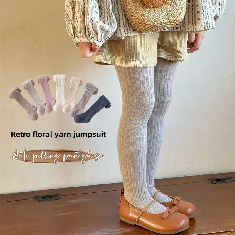 Children's Pantyhose Girls' Leggings Spring And Autumn Baby's...