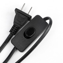 扁插1.5米開關電源線帶開關 電源線開關電源線 台燈電源線打印機