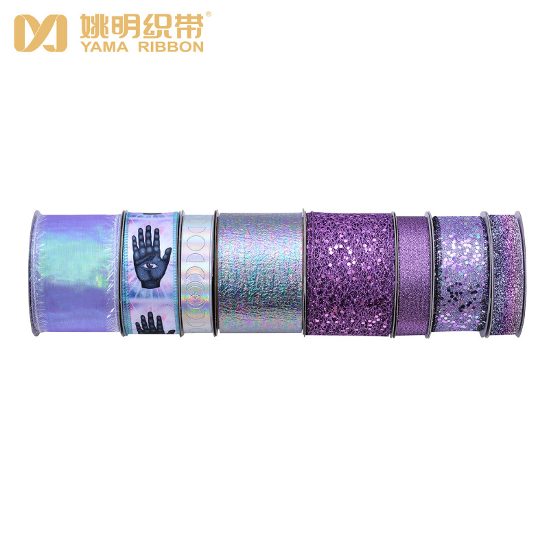 姚明织带跨境现货万圣织带礼物盒包装装饰南瓜蜘蛛网万圣节拷克带|undefined