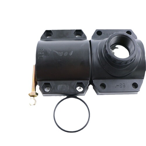 Fully plastic inner wire three-way emergency repair section, 50 two-inch PE pipe saddle, high-quality four-way saddle, oxygenated PE interface