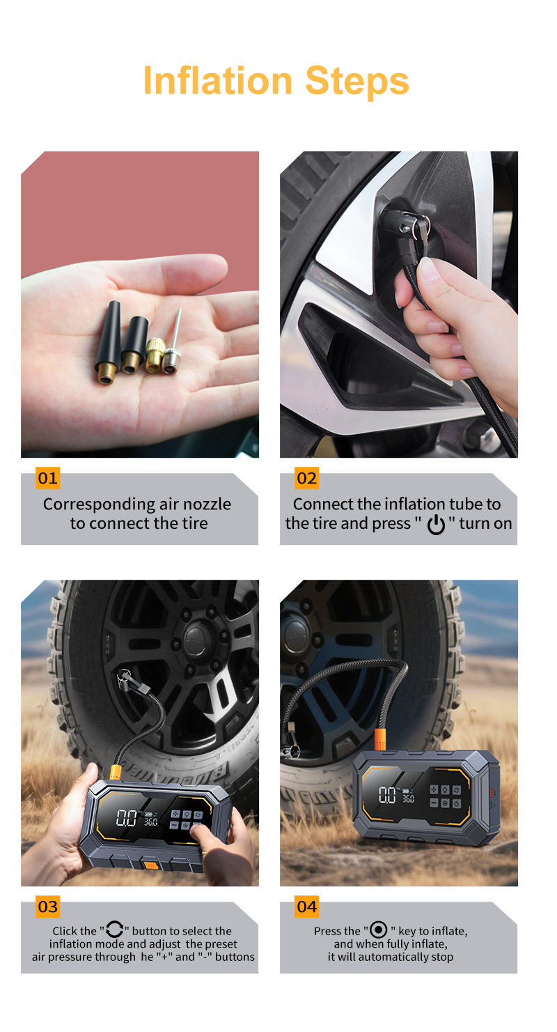 N9 Cross-Border Specializes in Emergency Starting Power Supply, Car Air Pump, Portable Wireless Air Pump, Jump Starter