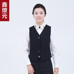 酒店男女工作服馬甲西餐廳男女服務員馬甲 咖啡KTV酒吧服務生馬夾