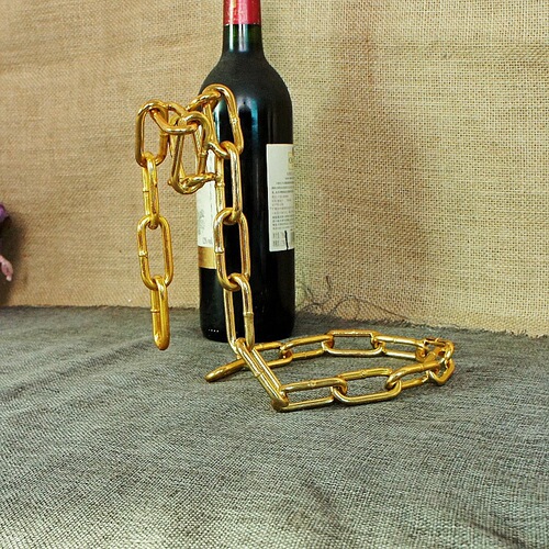 Home Kitchen Decorations Chain Wine Rack Magic Rope Wine Rack Crafts Kitchen Decorations Supplies 023