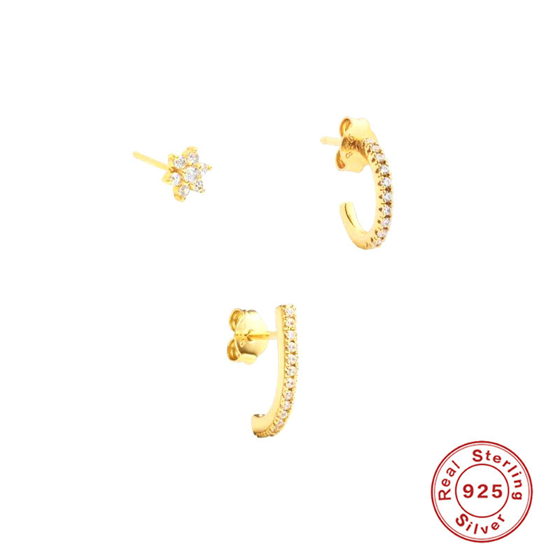 4g Weight 925 Sterling Silver Ear Needle Material 18K Gold Plated Plating Material Drop Earrings, Earrings, Ear Studs Classification 1 Set Quantity Date, Tea Party Occasion Copper Material Geometric Pattern All Seasons Season Women's Gender Elegant, Shiny Style 1 Set Elegant Shiny Geometric Copper 18K Gold Plated Drop Earrings Earrings Ear Studs 25