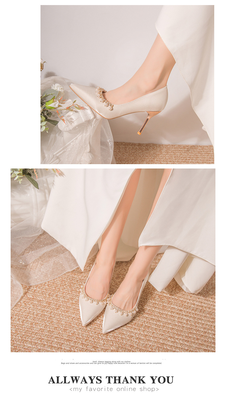 Women's Elegant Solid Color Point Toe Pumps display picture 8