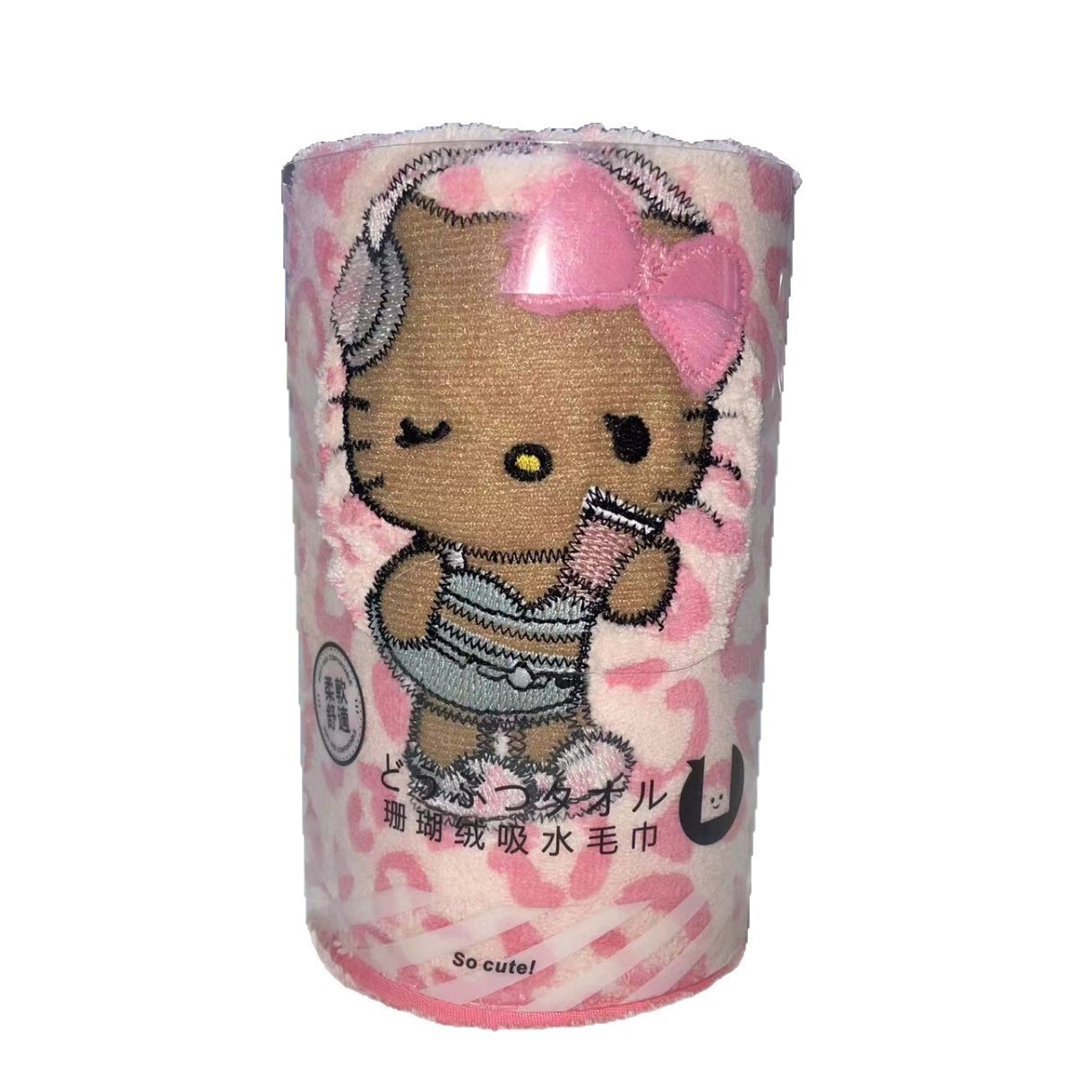 핑크 레오파드 KT 고양이 (카드 홀더 포함)