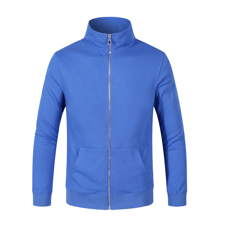 Men's & Women's 300g Cotton Fleece Zip-Up Hoodie - Unisex Casual Pullover With Side Pockets (Black, White, Gray, Navy, Blue, Red, Yellow)_viptrois.com
