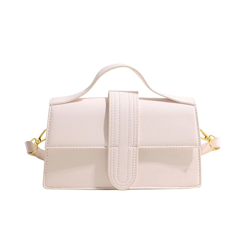 2024 Sense avanzado transfronterizo, nicho, estilo occidental, pequeño bolso cuadrado, bolso de mujer con letras, bolso de mensajero de un solo hombro, bolso de mano handbag