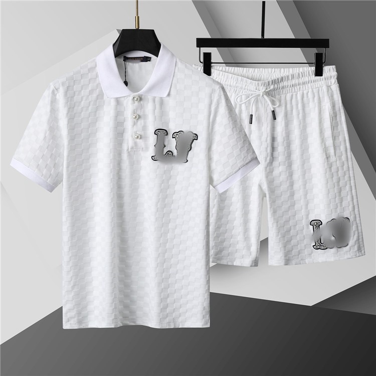 Top Edition) G polo con solapa de manga corta conjunto de moda versátil impresión clásica de estilo masculino y femenino de alta calidad