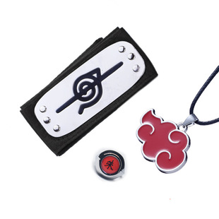 Ninja Necklace Xiao Organization Skunk Zhu Ring Payne Zero Three Yu Nanqing Anti-Enduring forehead protection Red Cloud three-piece suit
