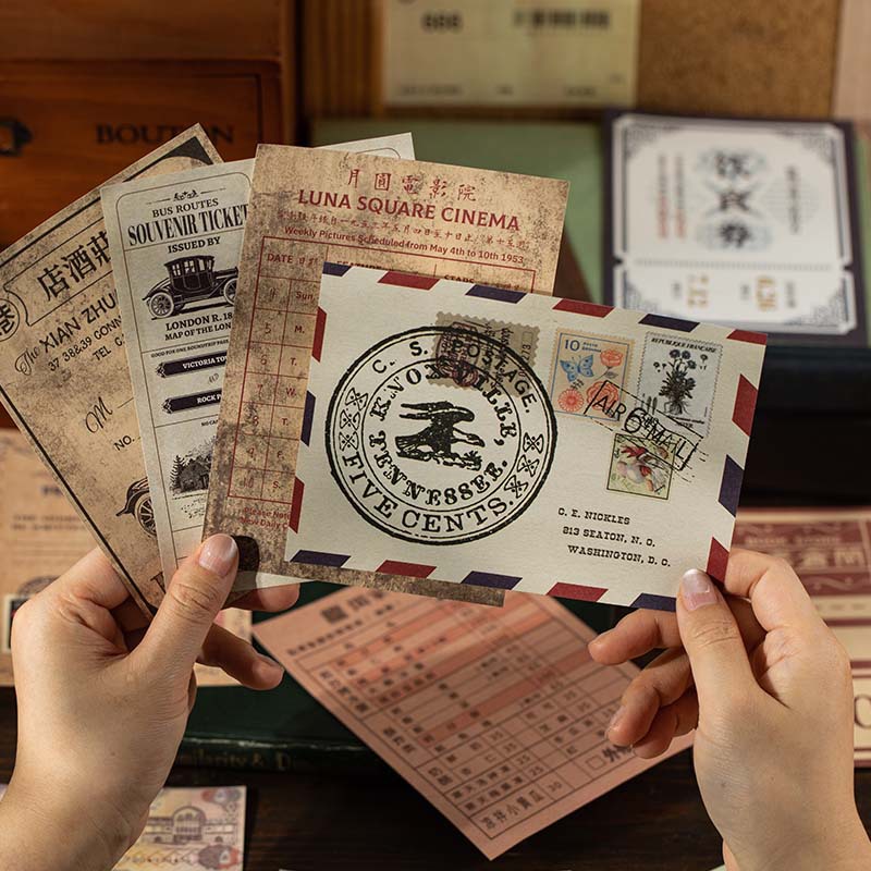 Material de factura de simulación retro de lenguaje ocioso y ligero