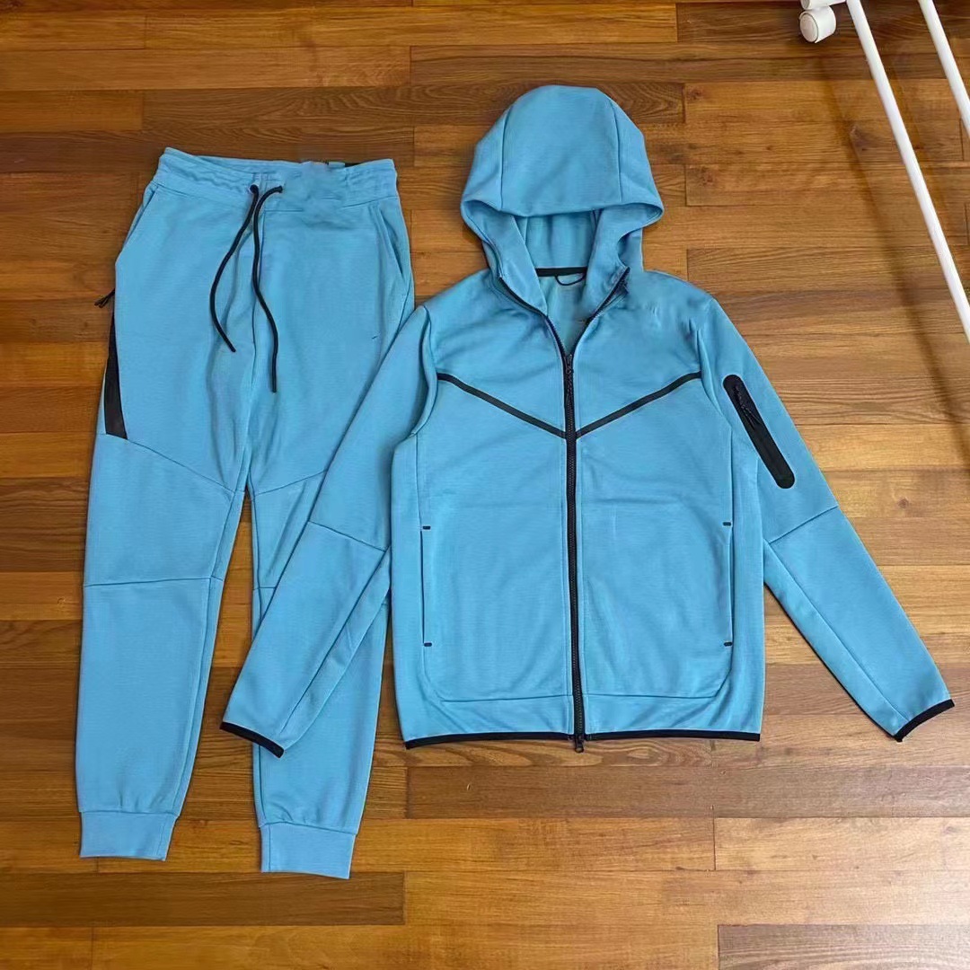 Roupas masculinas primavera e outono jaqueta masculina calças com capuz esportes casuais terno_voghion.com