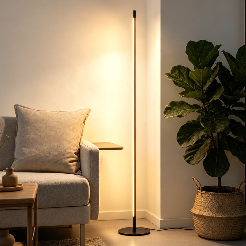 Floor Lamp for Commercial Use in Hotels, Minimalist Aluminum Design, Three-Color Dimming, Stepless Dimming, Factory Direct, Ambiance Floor Lamp Floor Lamp for Commercial Use in Hotels, Minimalist Aluminum Design, Three-Color Dimming, Stepless Dimming, Factory Direct, Ambiance Floor Lamp