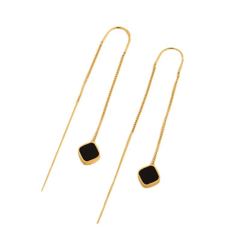 Diseño simple largo gancho de orejas con bordas de estilo elegante estilo elegante y juguetón auriculares de estilo retrógrado image 6