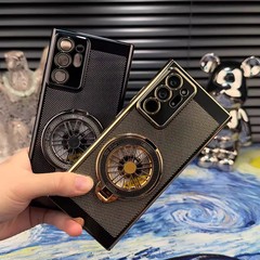 サムスンs 25ultra携帯ケース超薄型電気めっき通気放熱s 23plusジャイロスタンドs 21全包を適用します。
