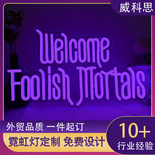 Led Neon Light Custom Light Sign Halloween Letters Acrylic Waterproof Bar Decoration Shape Light Luminous Characters