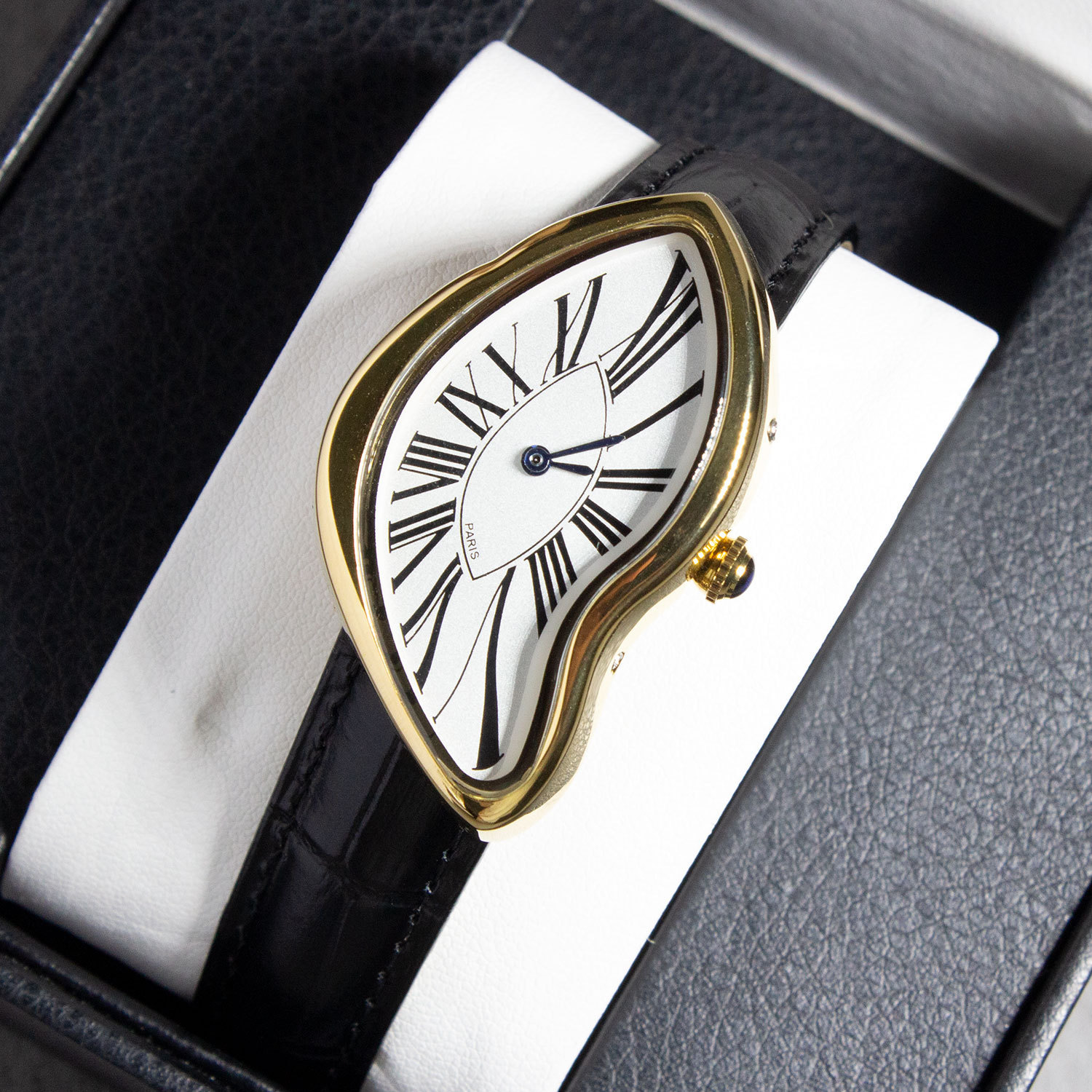 60g Weight Business Streetwear Solid Color Butterfly Double Snap Quartz Watch