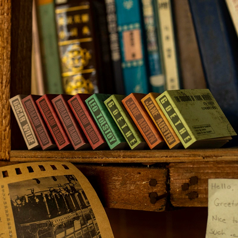 Знаменитости книжный шкаф серии красивый день специальный бумажный костюм маленькая книга Ретро творческий ручной счет материал 8