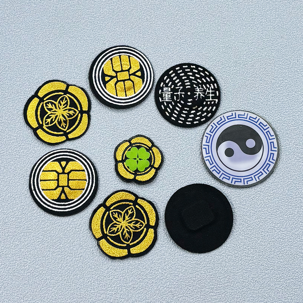 文胸内衣芯片 包布印花图案合金量子芯片 塑身衣配件不锈钢芯片