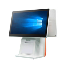 15.6寸双屏收银机触控一体机跨境点餐机触摸windows一体机餐饮