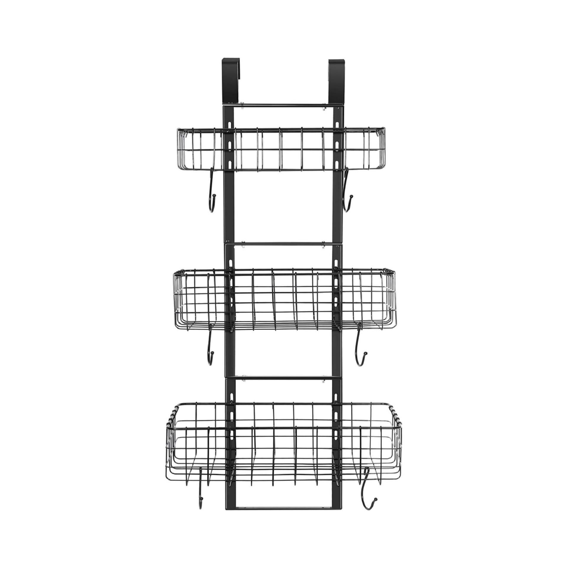 Rack de almacenamiento desmontable percha de puerta trasera rack de almacenamiento, adecuado para cocina, baño