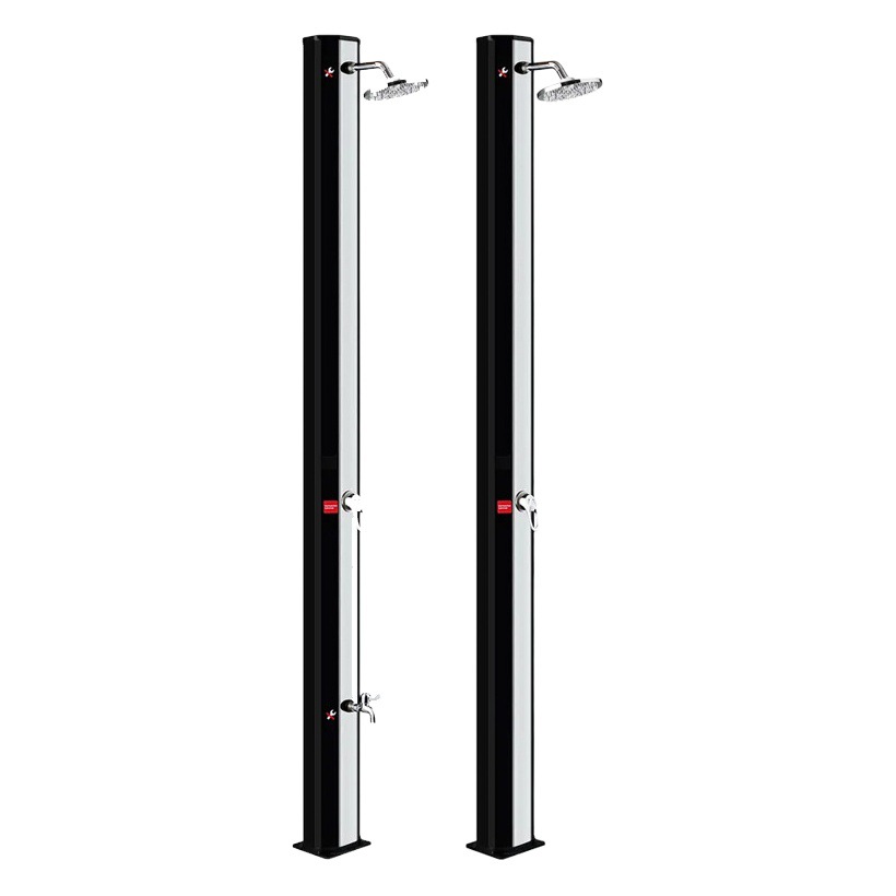 Columna de ducha solar de energía solar al aire libre sin panel solar columna de ducha al aire libre ducha después de la piscina