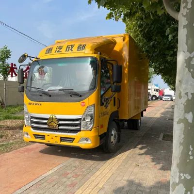 The factory exports to Africa the Sinotruk HOWO 4.2m box-type dump truck, a vehicle specifically designed for urban transportation