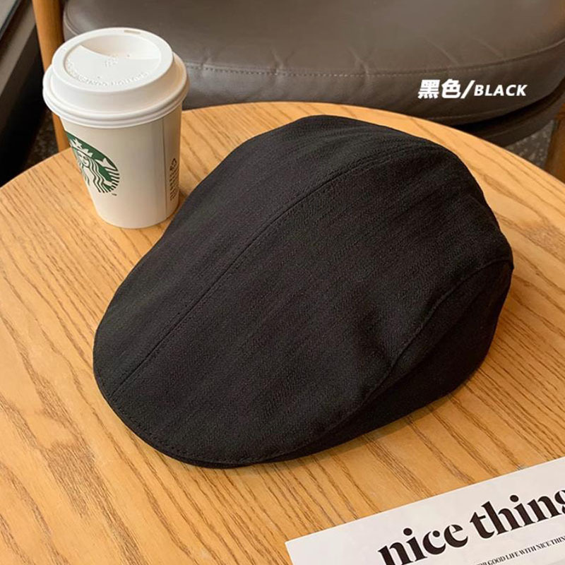 日系复古棕色前进帽川西草原出游百搭显脸小鸭舌帽街头薄款贝雷帽|undefined