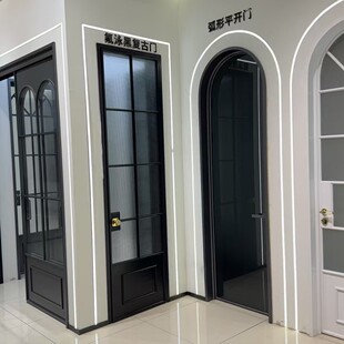 French retro interior door source factory high-end hotel bathroom door partition glass door bathroom door soundproof door