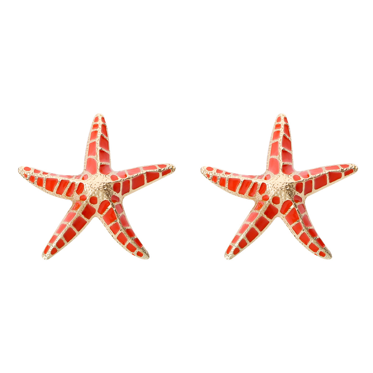 Fashion Starfish Alloy Enamel Womenu0027S Earrings Necklace