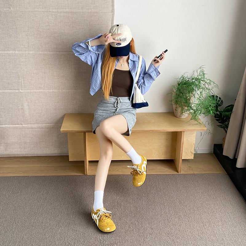 ins潮韩版新款阿甘鞋女2025秋季刺绣学生运动透气百搭休闲厚底|undefined