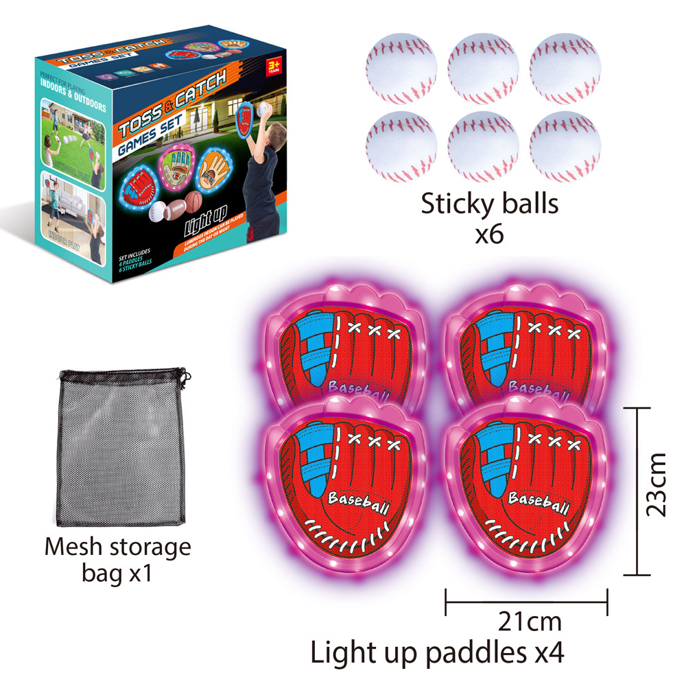 Balón luminoso de lanzamiento transfronterizo indoor al aire libre baloncesto rugby softbol entrenamiento deportivo interactivo juego de juguetes para niños