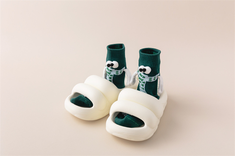 스카프 그린 "크리스마스 손 양말" OPP 포장