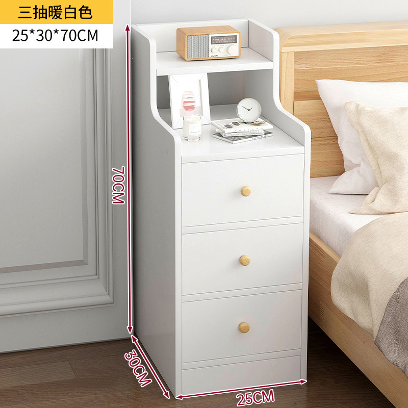Mesa de noche para alquiler dormitorio moderno minimalista cama almacenamiento rack ultra estrecho brecha gabinete pequeño dormitorio armario