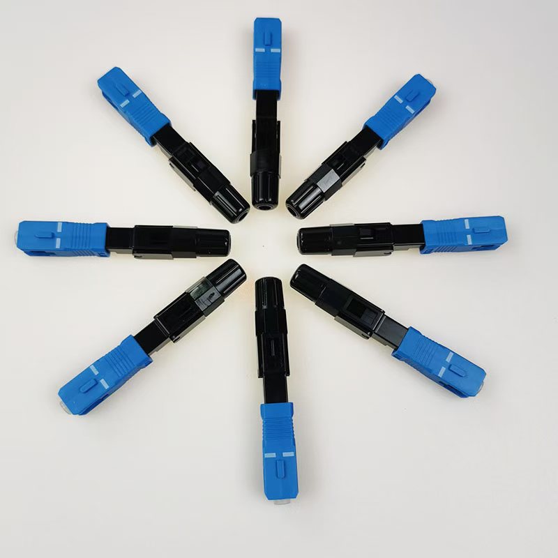 SC/UPC预埋式皮线快速连接器光纤快速连接头光缆冷接子冷接头