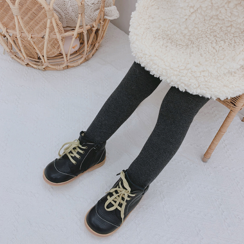 children Leggings Autumn and winter thickening Plush Pantyhose black Add file girl one Plush Exorcism Manufactor wholesale