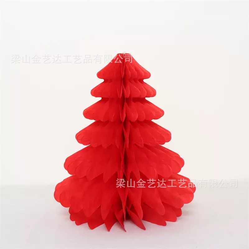 Decoraciones navideñas, gorros de Papá Noel, bolas de panal, bolas de papel, adornos para árboles de Navidad, decoración para centros comerciales, escuelas y festividades. image 13