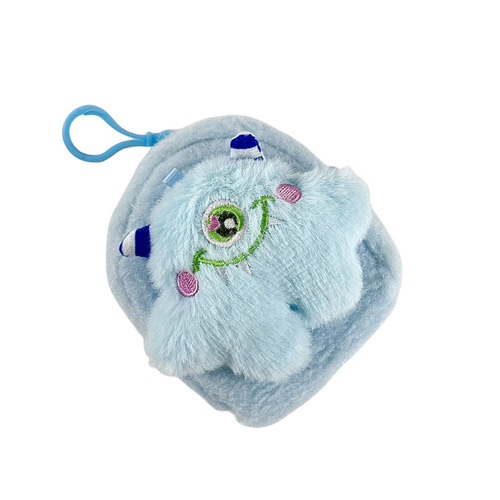 New Cute Cartoon Plush Coin Purse for Kids, Portable Earphone Bag, Wholesale Small Gift for Students