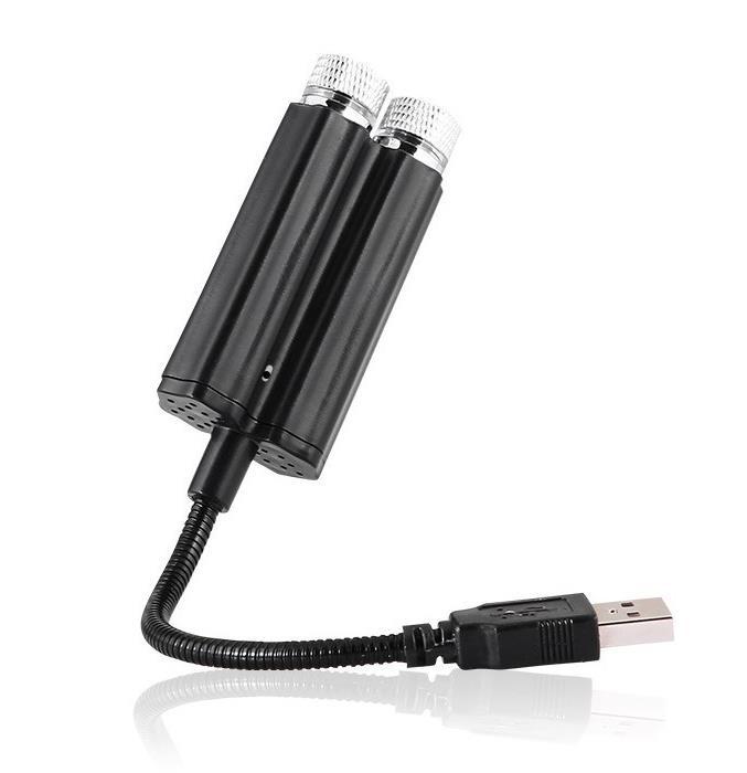 Coche USB cielo estrellado luz de techo coche atmósfera proyección láser luz decorativa techo Cielo Estrellado LED control de voz ritmo de luz
