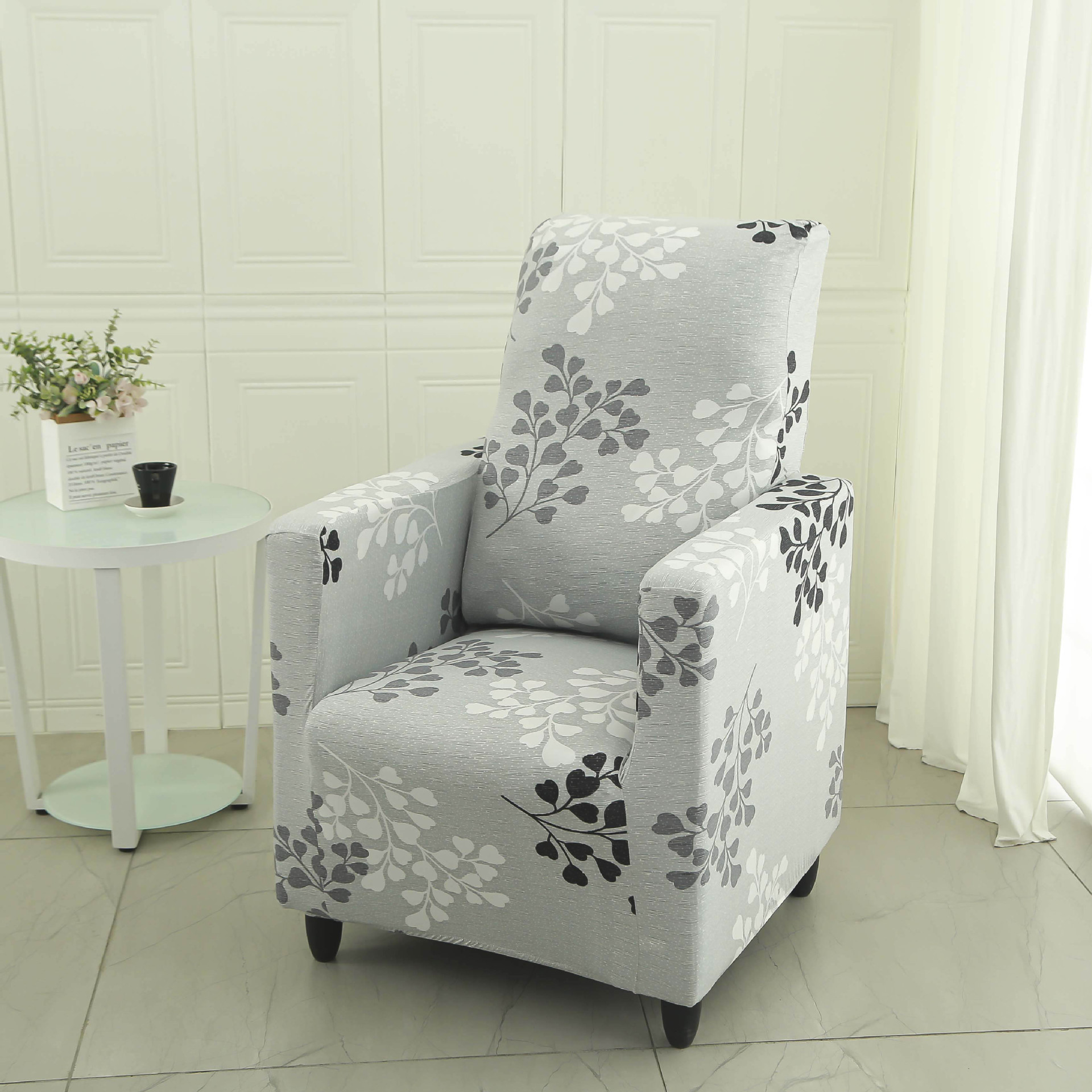 Hogar pequeño cibercafé individual con todo incluido Funda de sofá elástica para cuatro estaciones Funda de sofá Cubierta de sofá con todo incluido Tela con cubierta completa