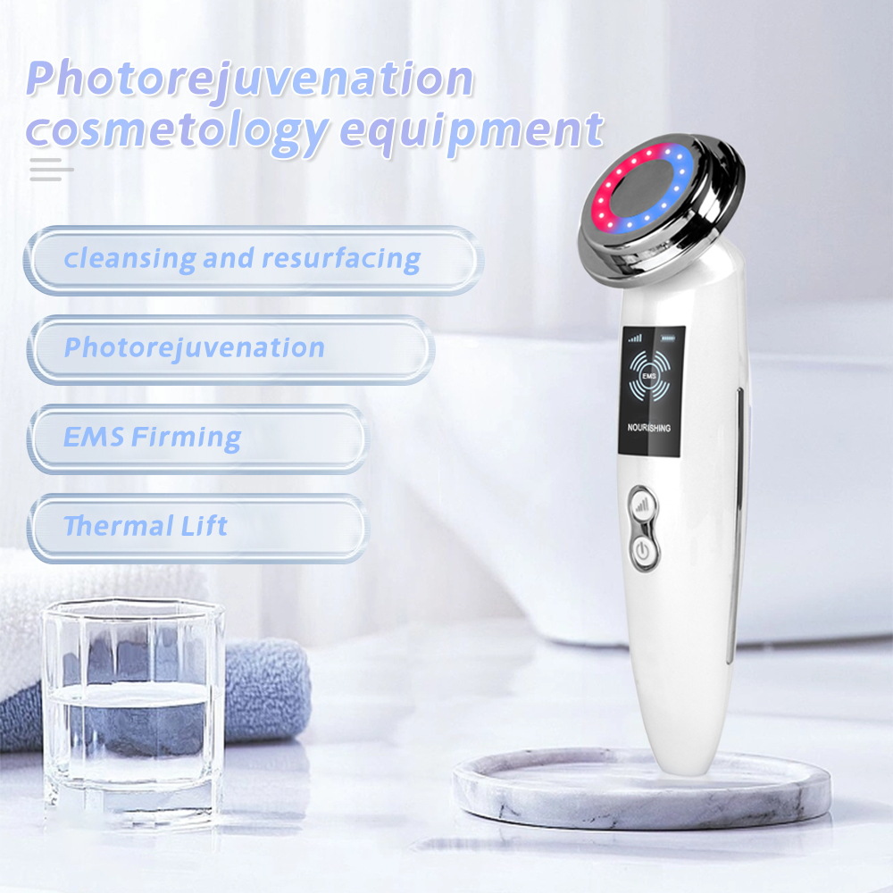 Electronic Beauty Instrument New Internet Celebrator Micro-current Lacquer Massage Neck Beauty Instrument Home Beauty Facial Color Light Guide Instrument