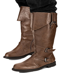 Amazon Independent Station Cross-border Foreign Trade New European and American Retro Medieval Renaissance Halloween plus size Men's Boots